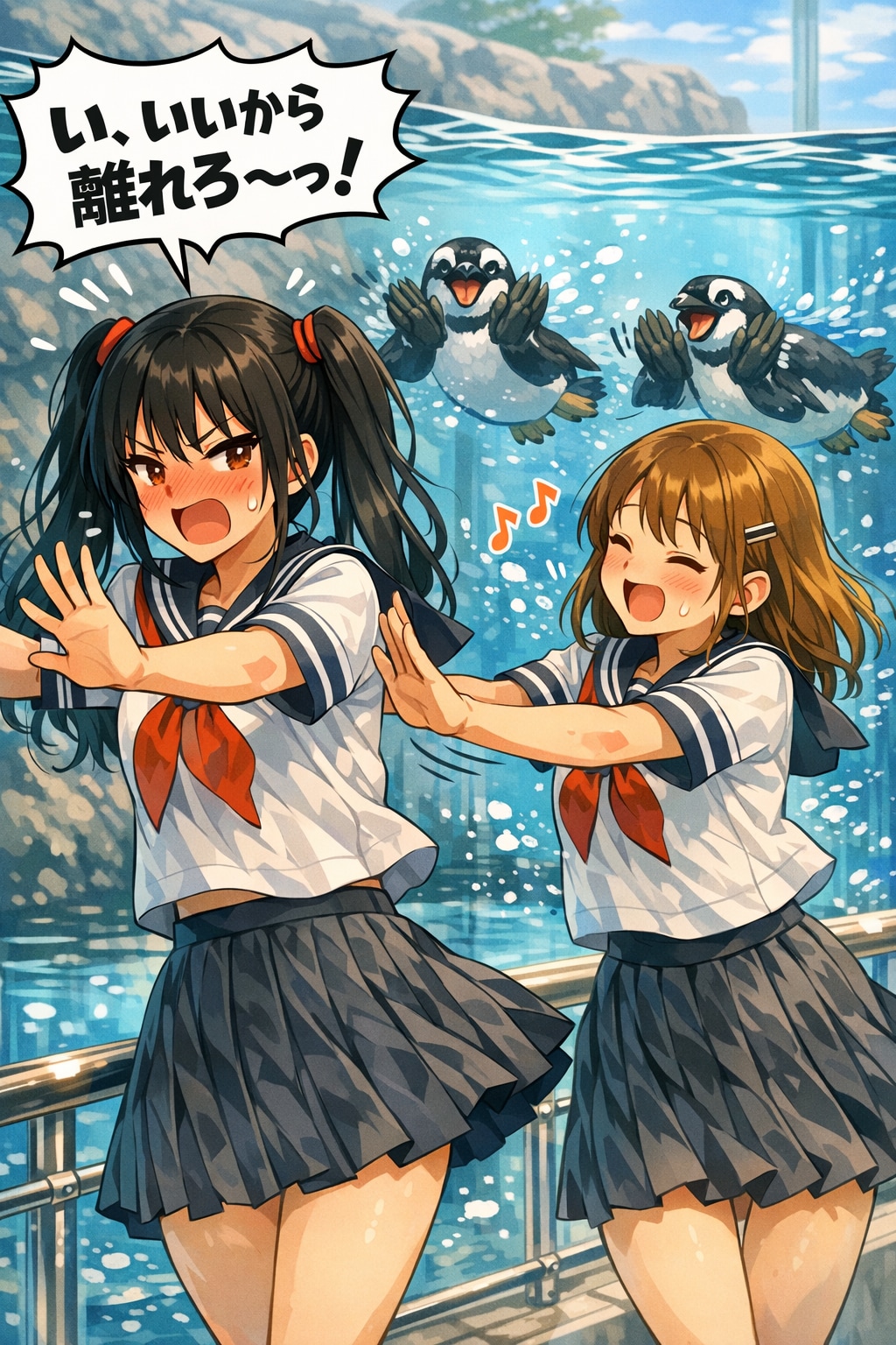 水族館デート（世界ペンギンの日　01）