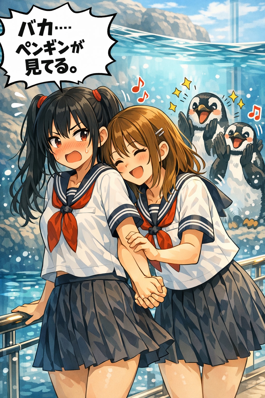 水族館デート（世界ペンギンの日　01）