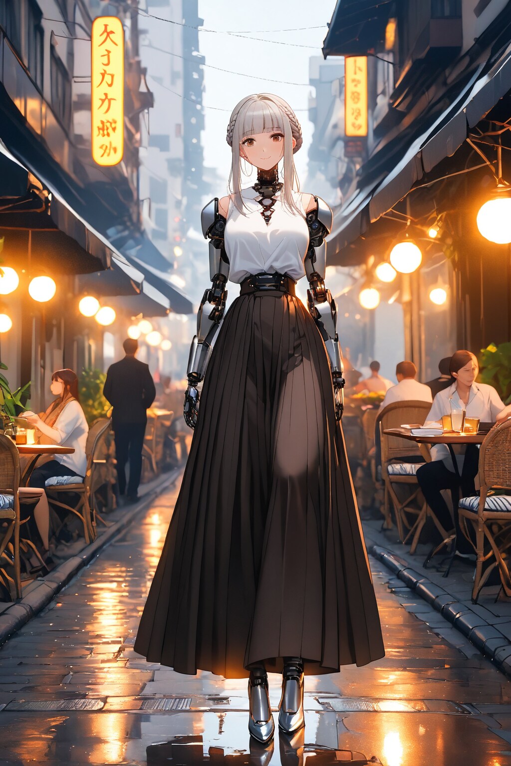 スカートをはいたメカ子