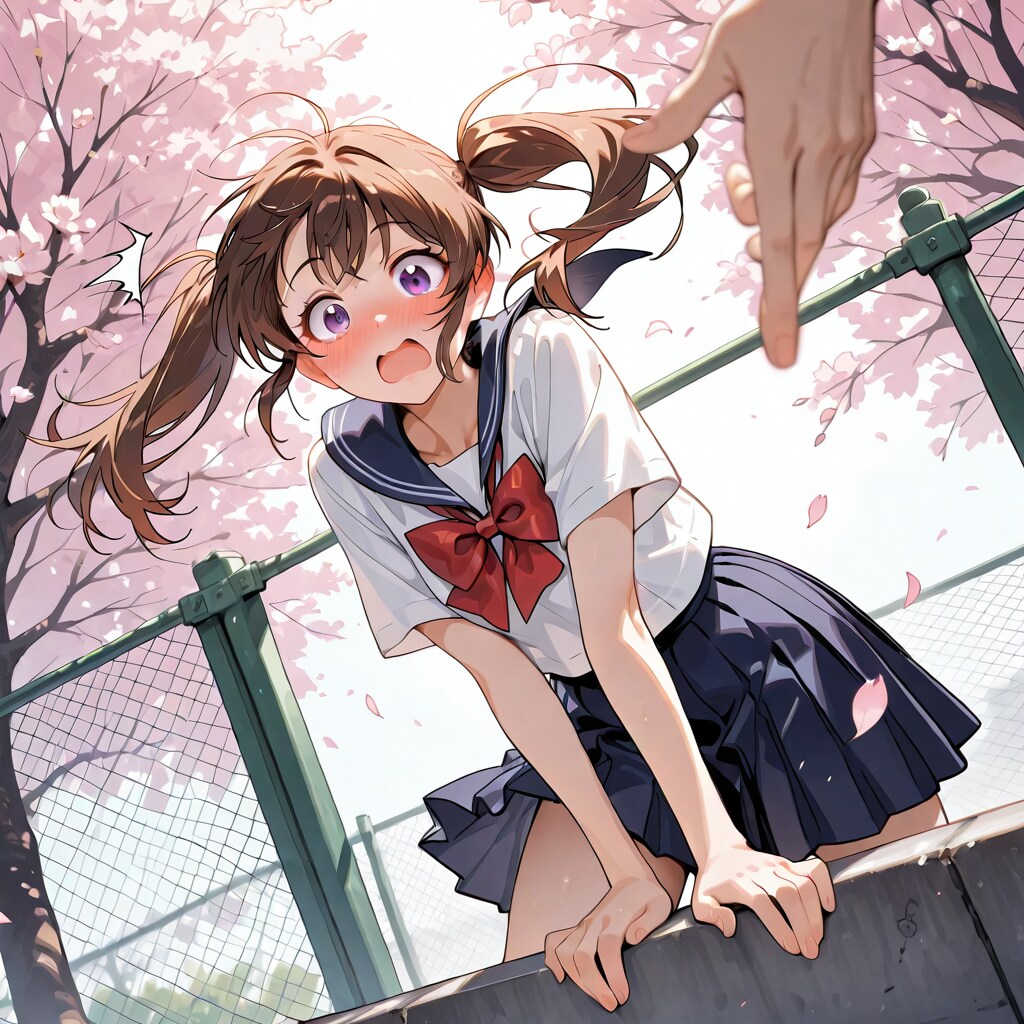 フェンスの上で始まる春