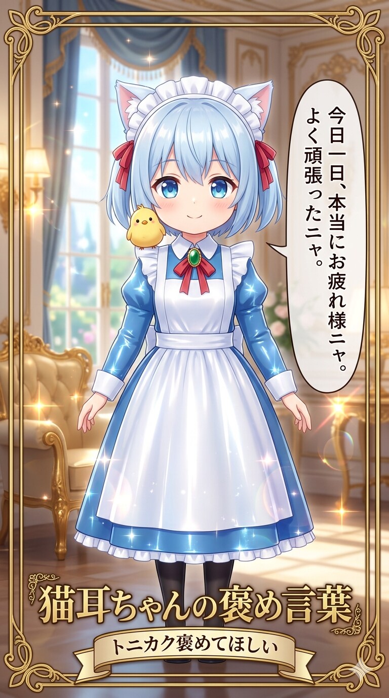 猫耳ちゃんの褒め言葉5　夜・おやすみ