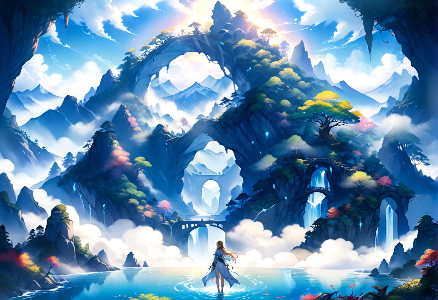 神秘の島 | の人気AIイラスト・グラビア