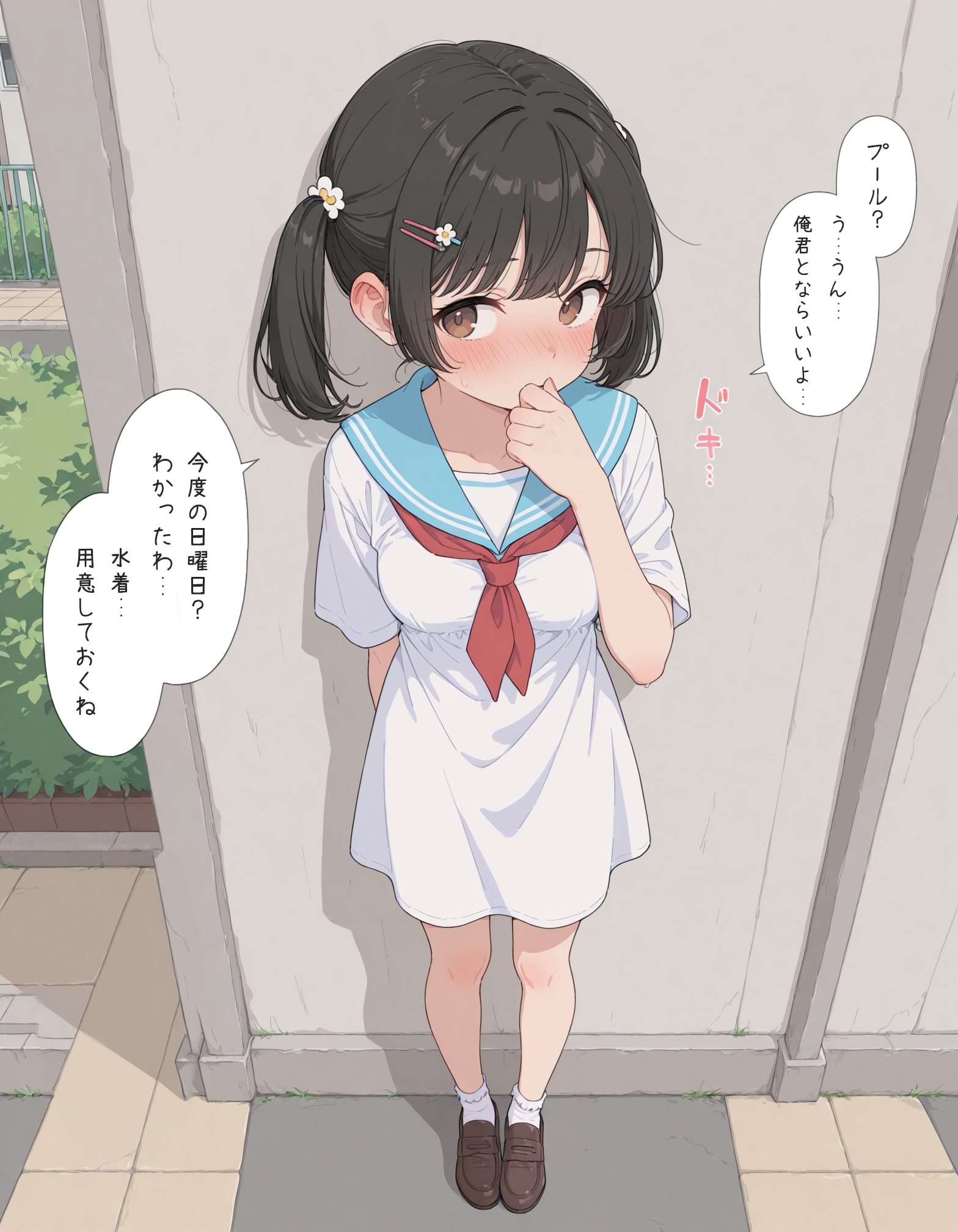 セーラーワンピの少女5
