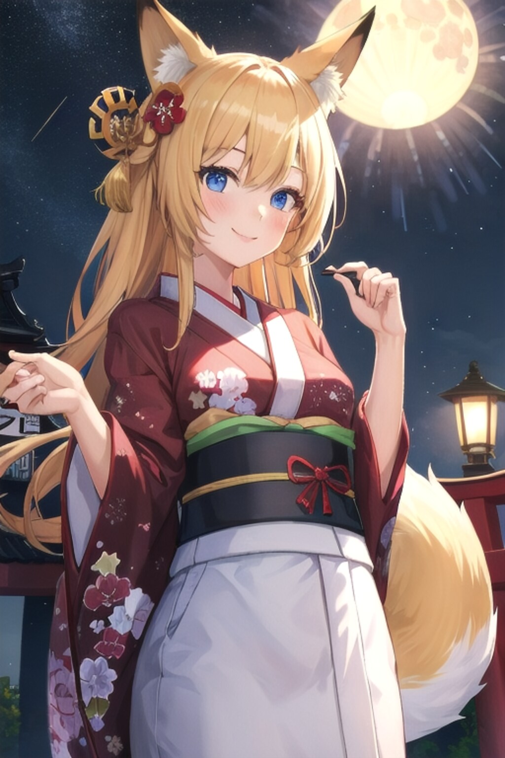 オキツネと花火