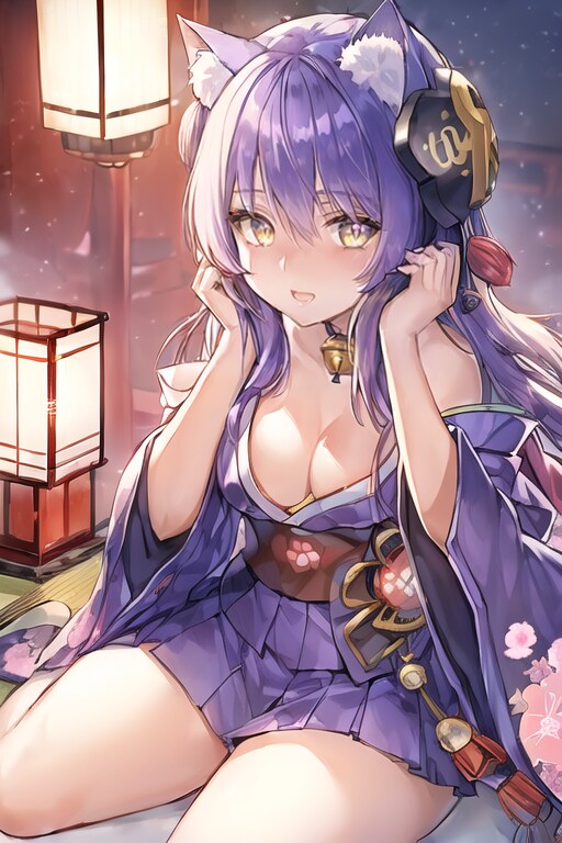 紫色、猫娘、cfg7