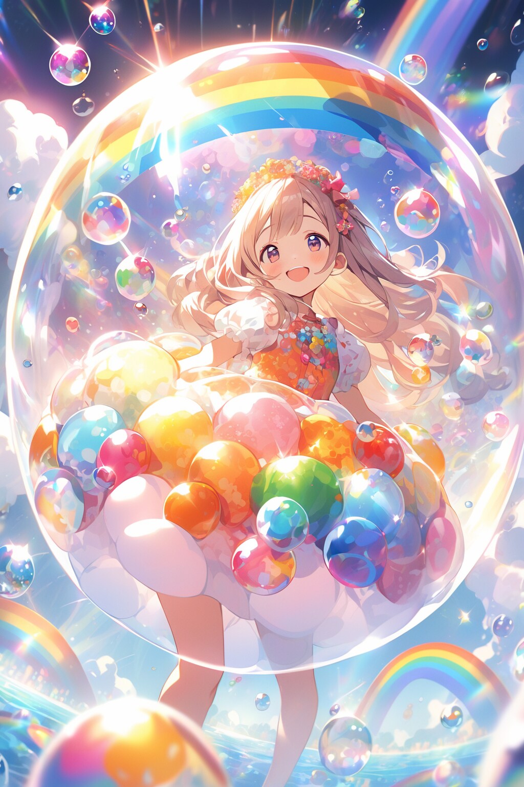 レインボーバブル | の人気AIイラスト・グラビア