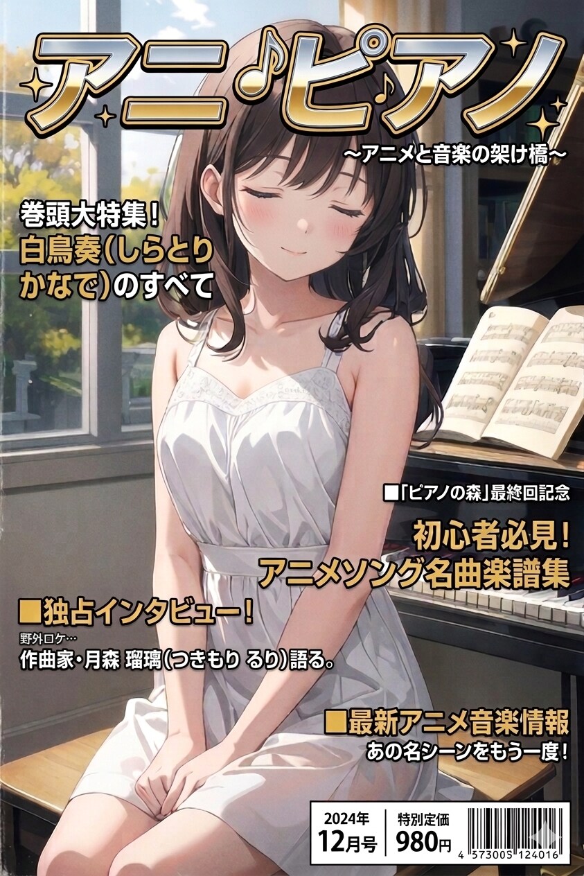雑誌表紙「アニピアノ」