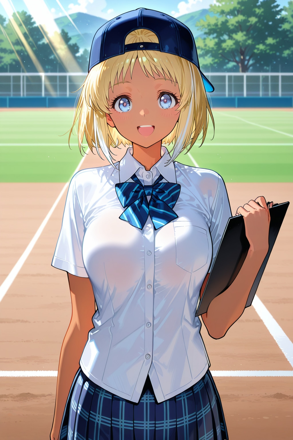 笑顔でスタジアムを爆発するマネージャー | の人気AIイラスト・グラビア