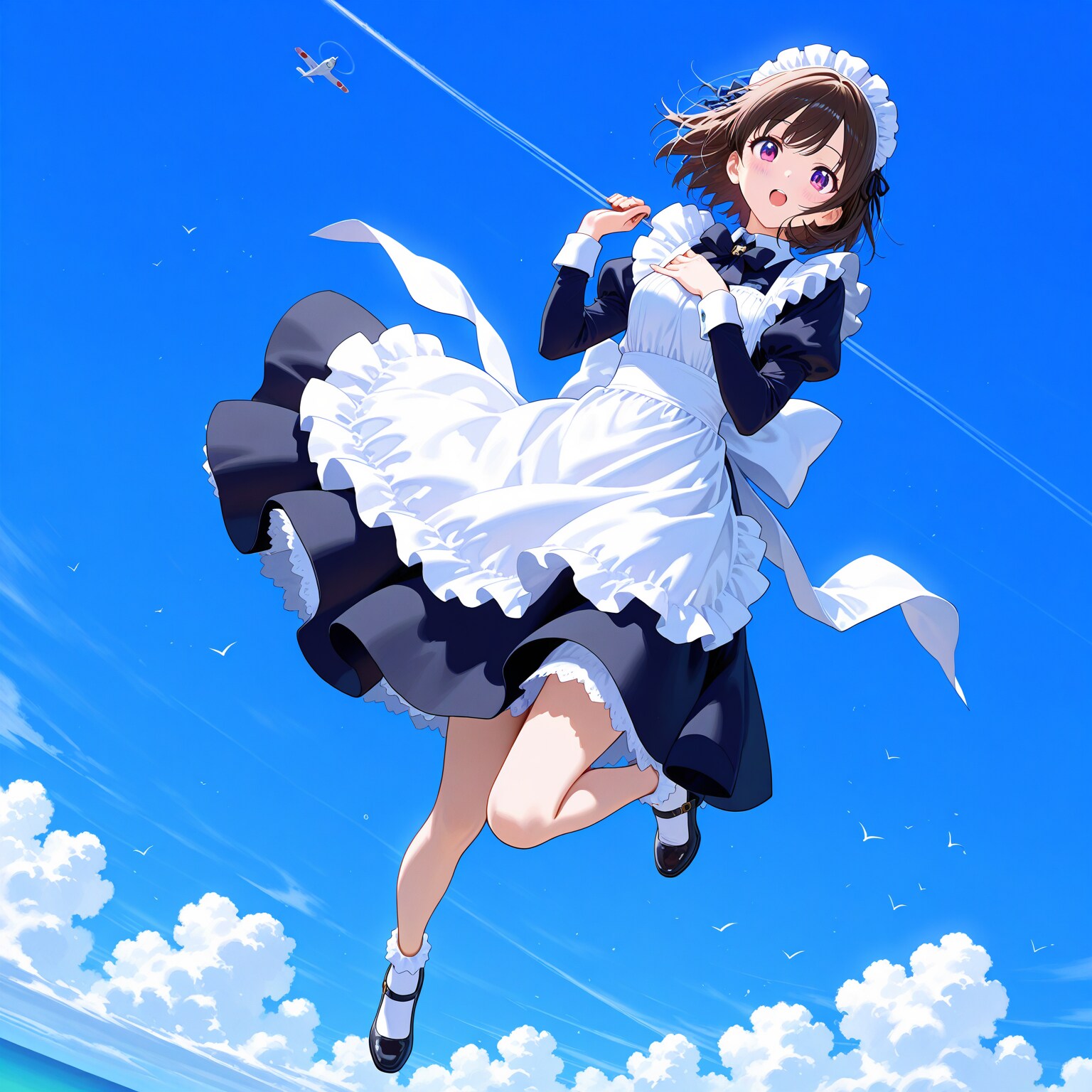 空飛ぶメイドさん | の人気AIイラスト・グラビア