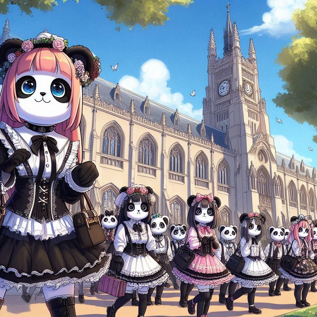 裏GPU学園(ゴスロリのパンダが通う大学(学園))