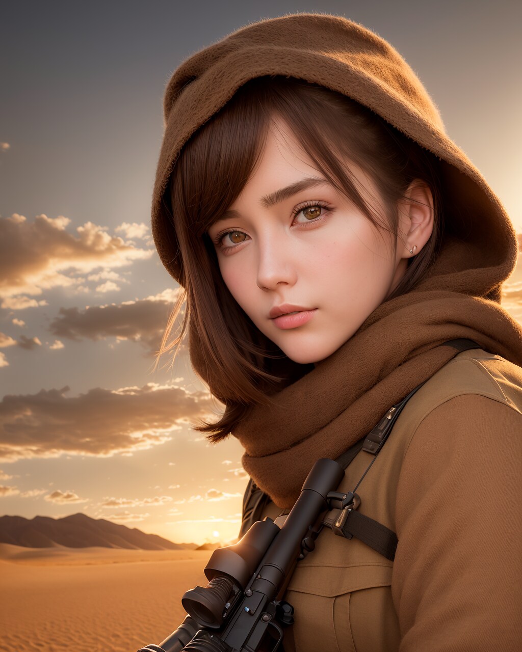 レジスタンス風の女の子