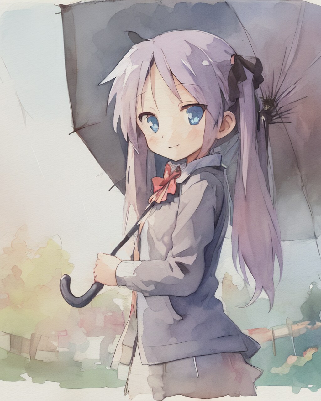 傘さしかがみん