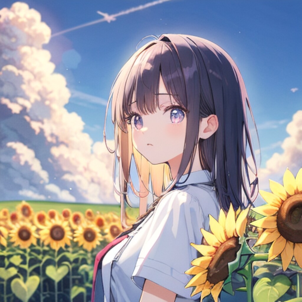 ひまわり畑にて🌻