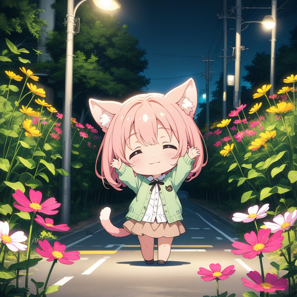 こんばんにゃん | の人気AIイラスト・グラビア