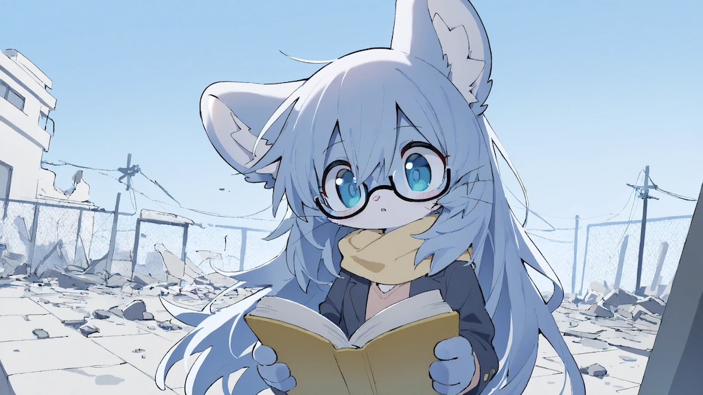 崩壊した教室で勉強する子たち