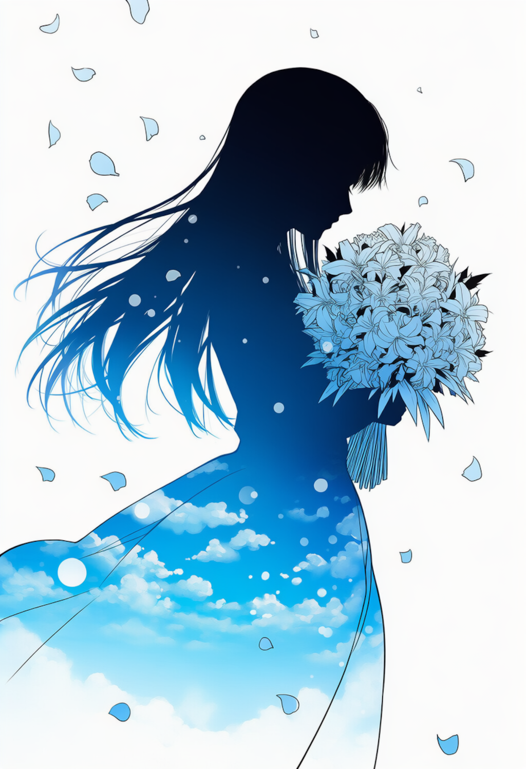 花嫁のシルエット