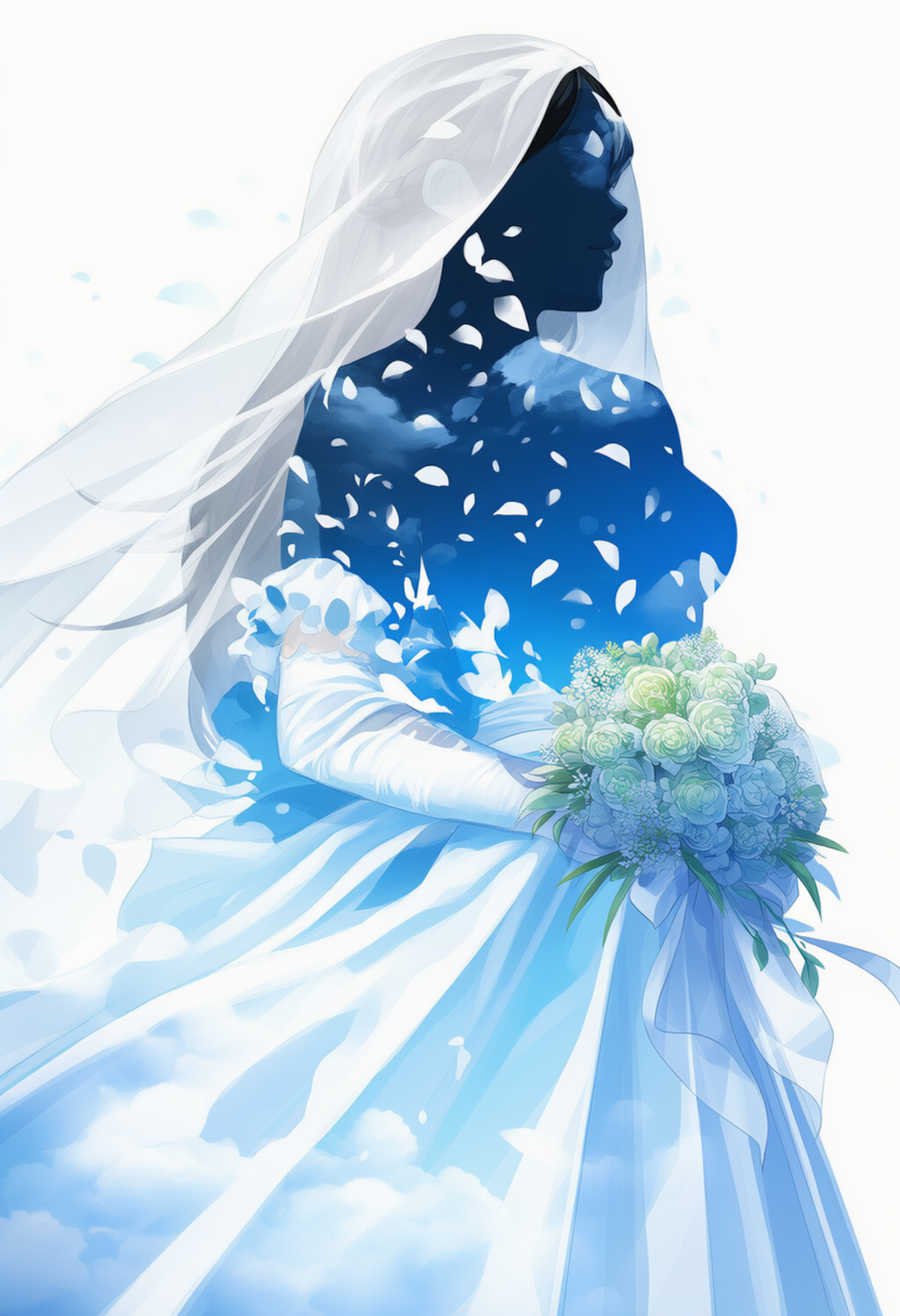 花嫁のシルエット