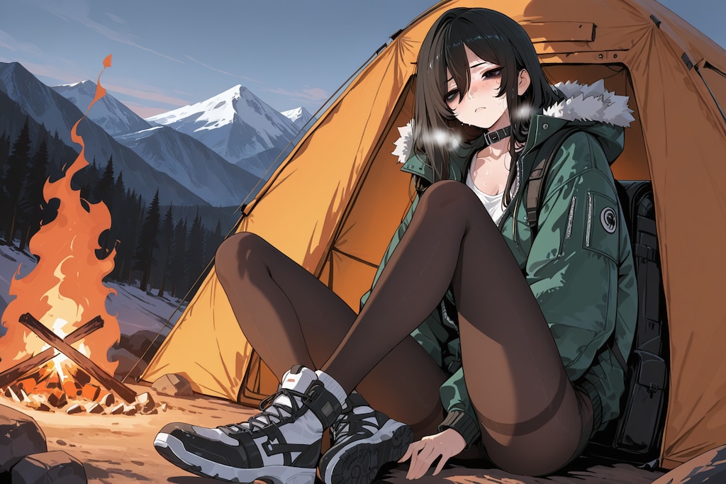 残念美人ズのキャンピング