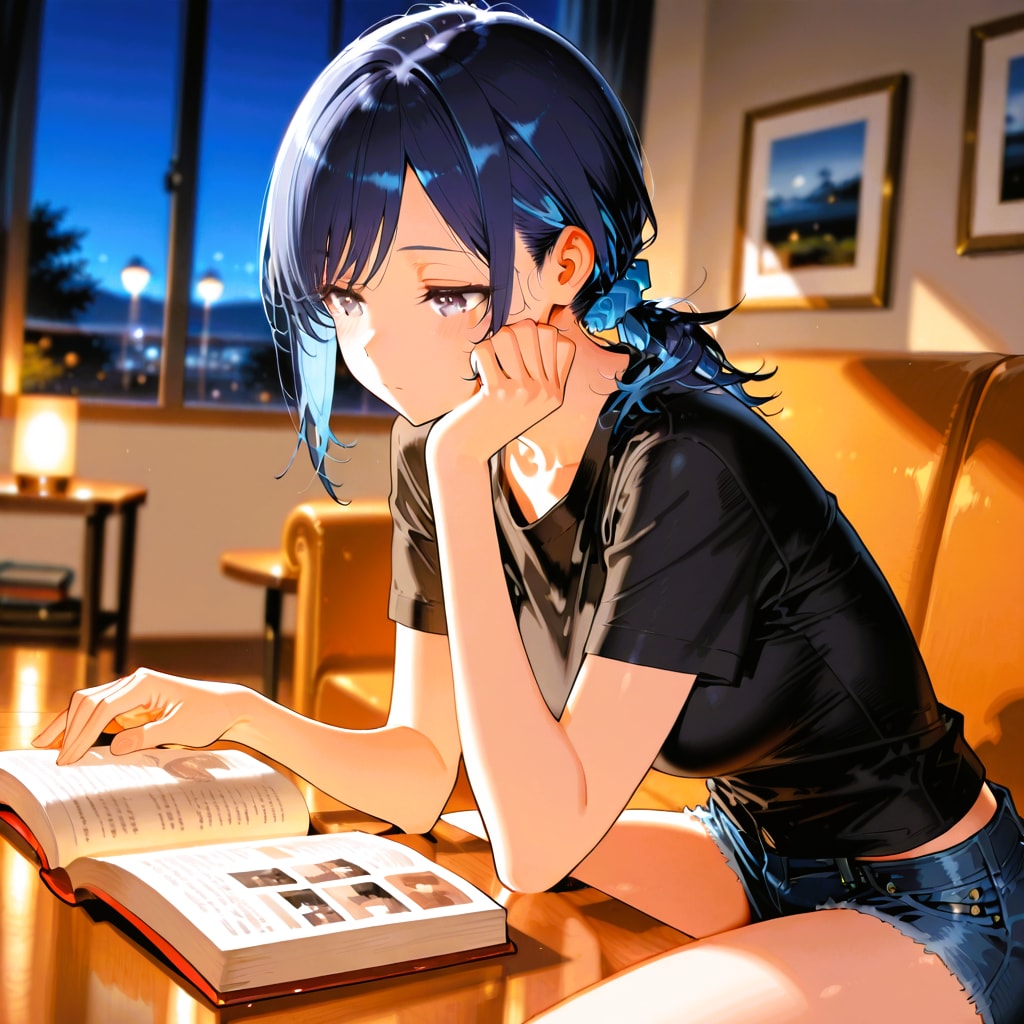 読書する七瀬　31