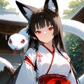 うちの狐姉妹と白蛇神社 3枚目