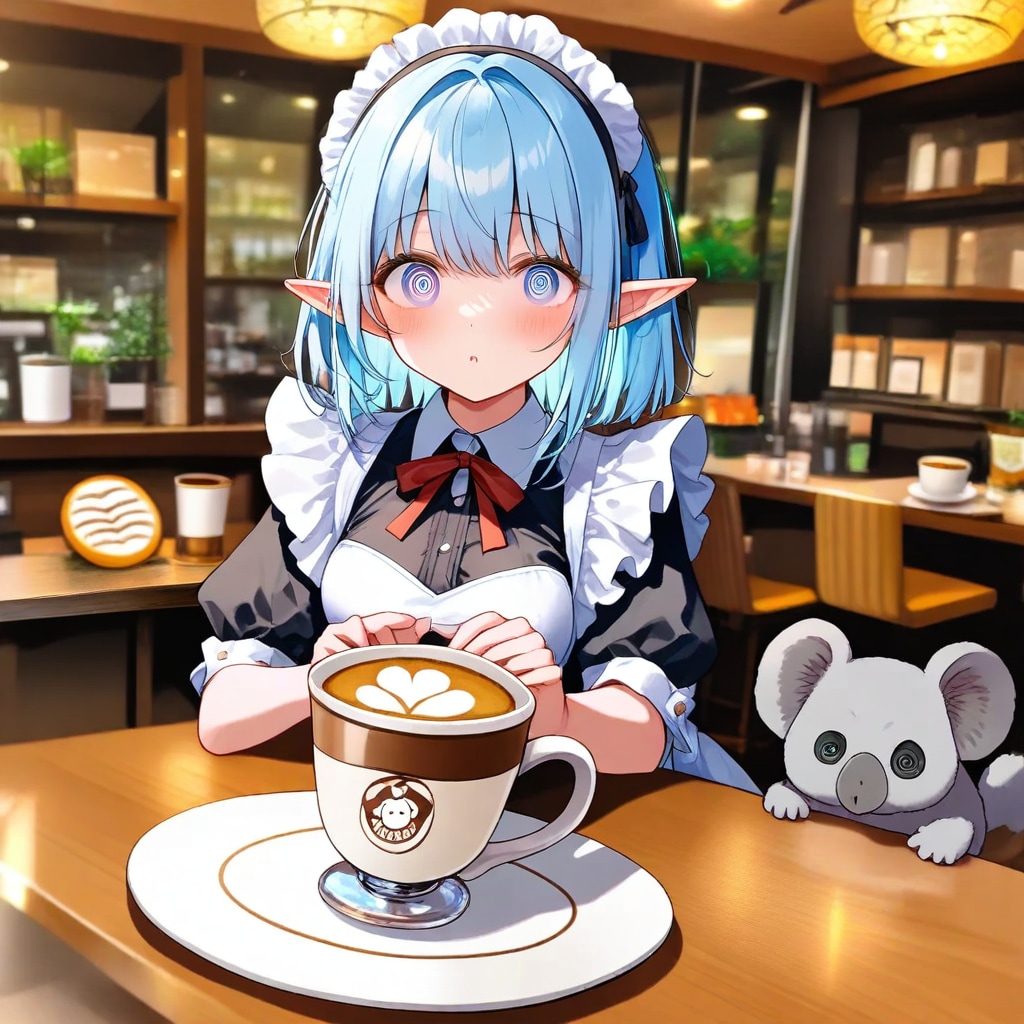 エルフとコアラの喫茶店