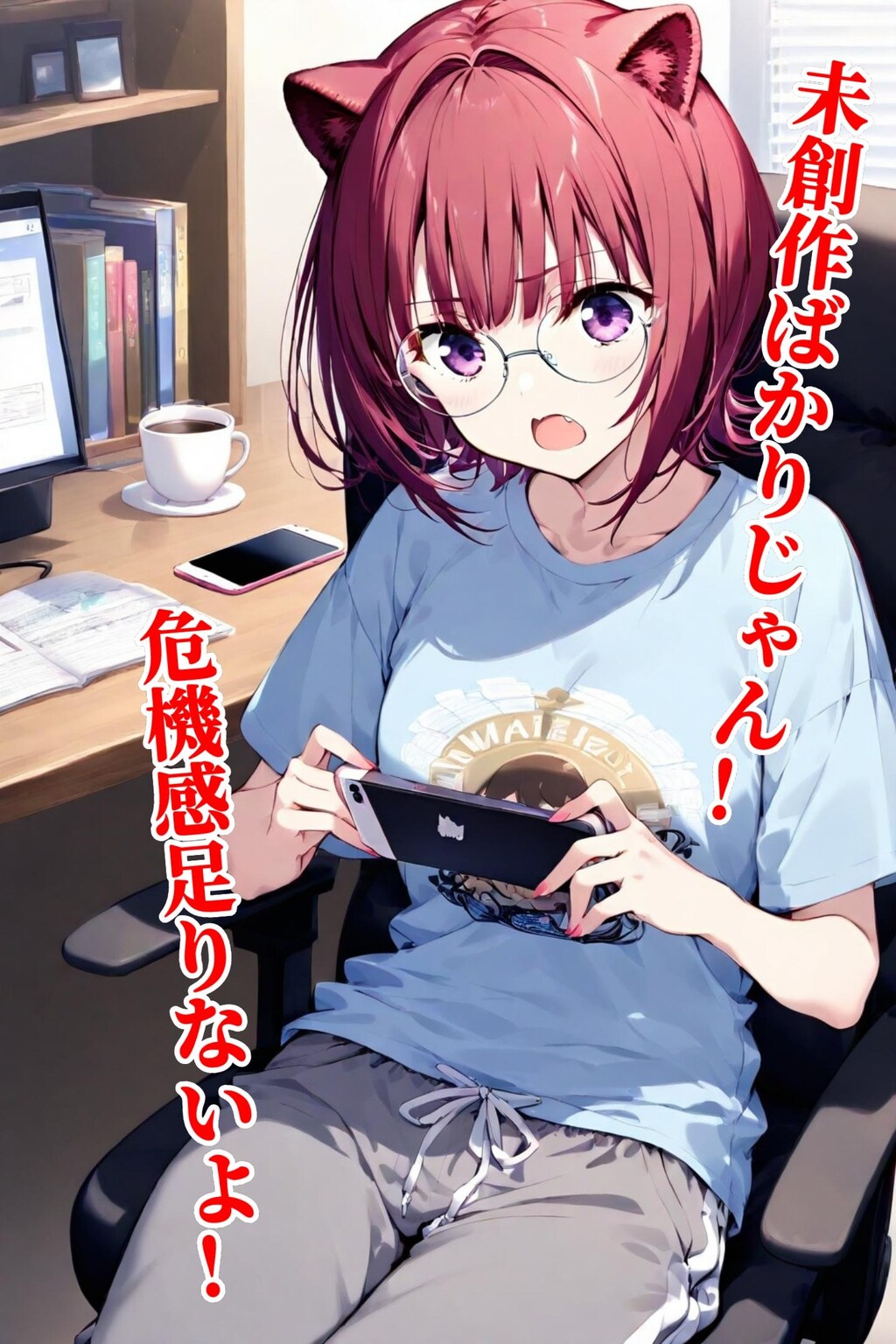 小説『締め切りギリギリ追い込み画法』【ニャンノ世界】