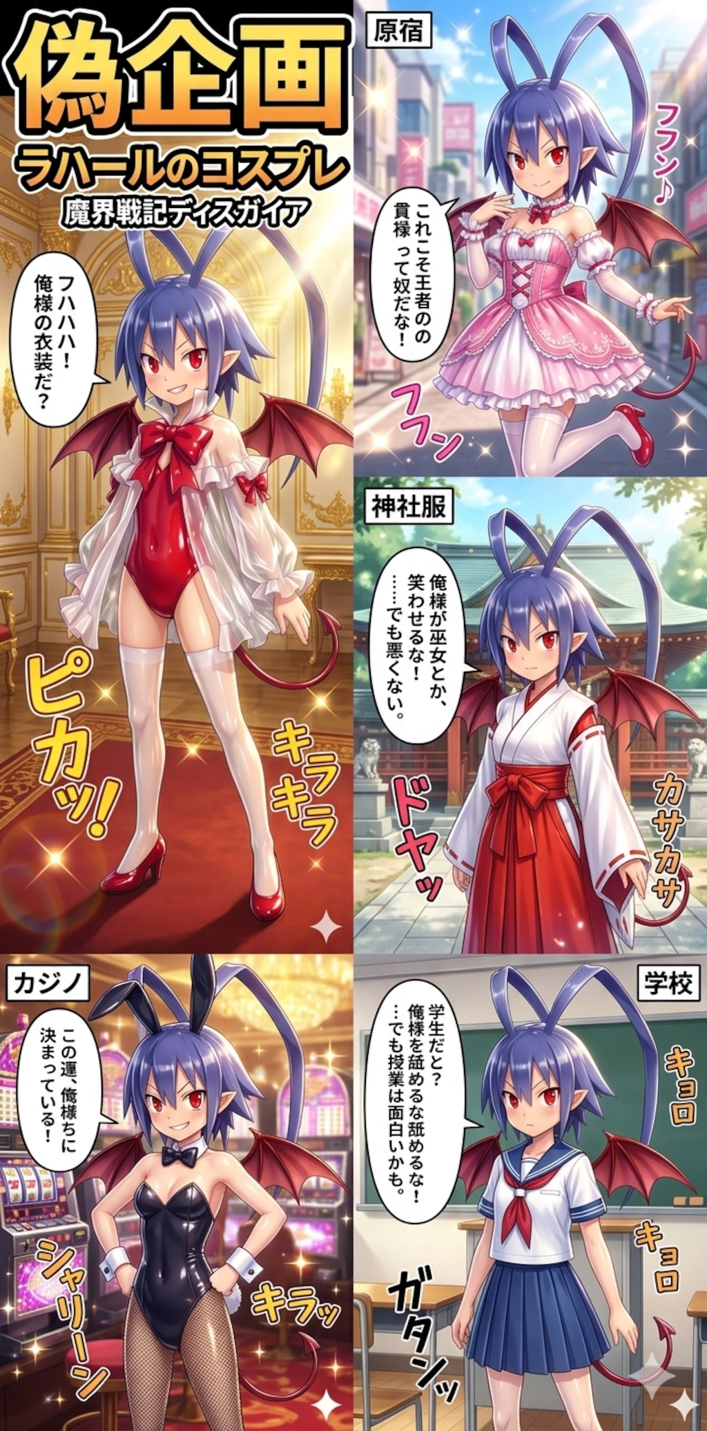 ラハールのコスプレ　魔界戦記ディスガイア