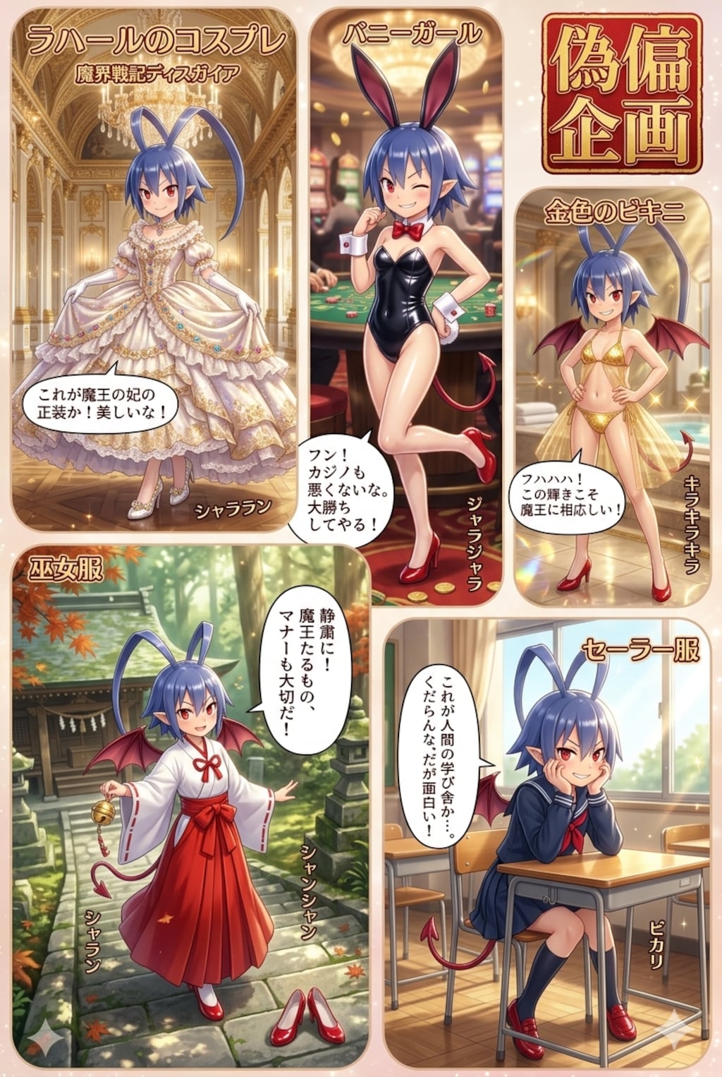 ラハールのコスプレ　魔界戦記ディスガイア