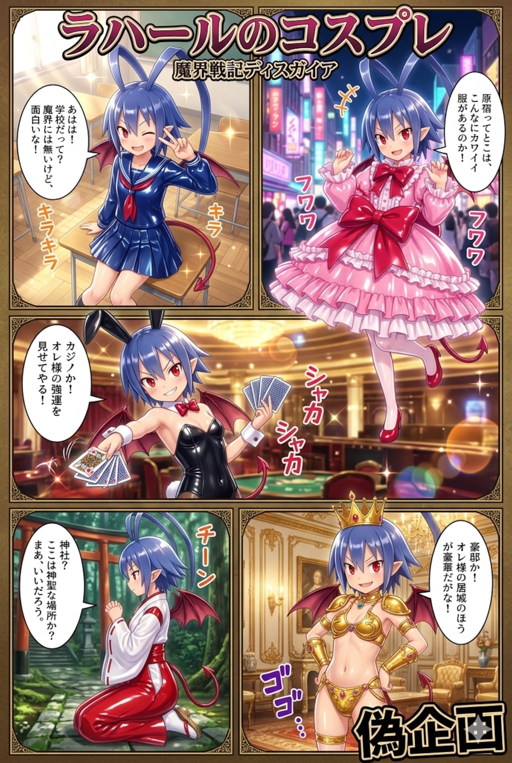 ラハールのコスプレ　魔界戦記ディスガイア