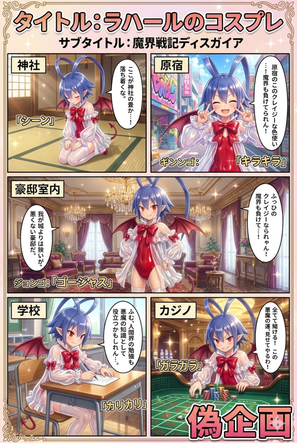 ラハールのコスプレ　魔界戦記ディスガイア