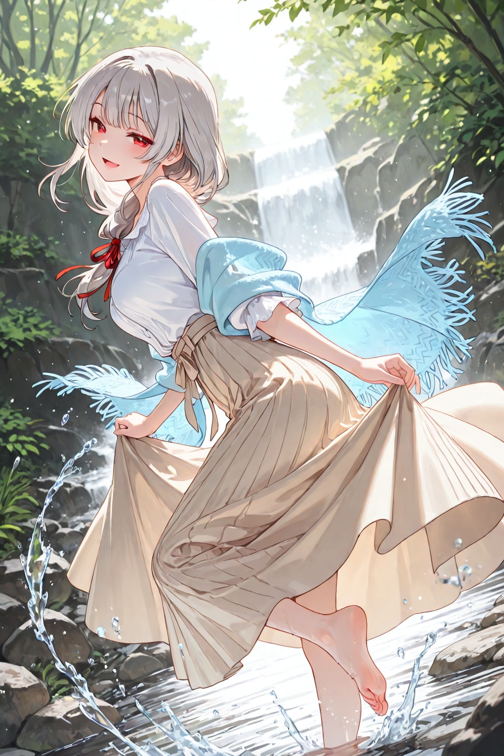 水遊び中の同期(企画参加)