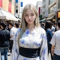 浴衣女子（夏祭り、花火、星空） 11枚目