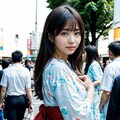 浴衣女子（夏祭り、花火、星空） 6枚目