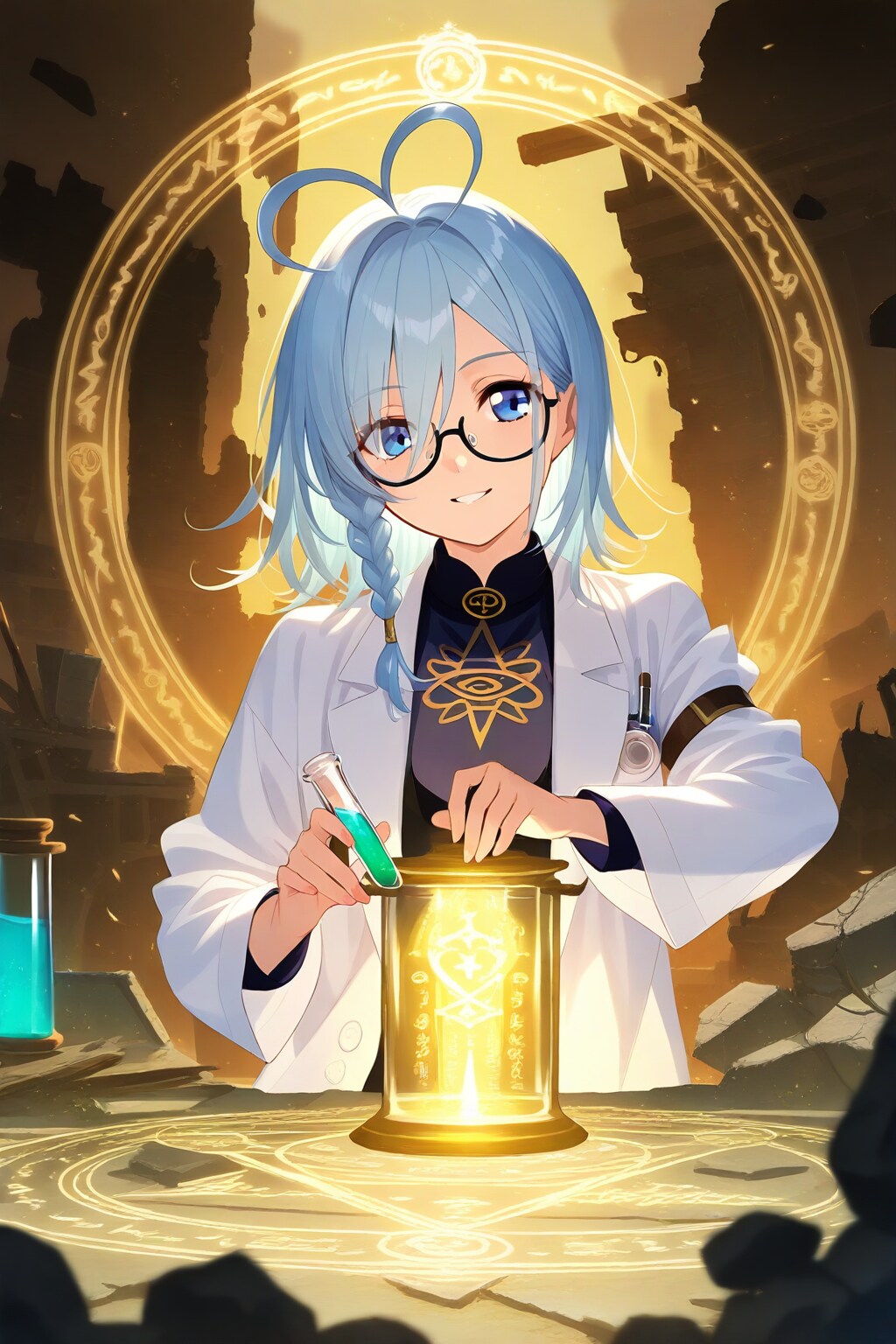 廃墟で実験