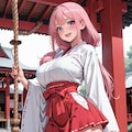ミニスカ巫女 8枚目