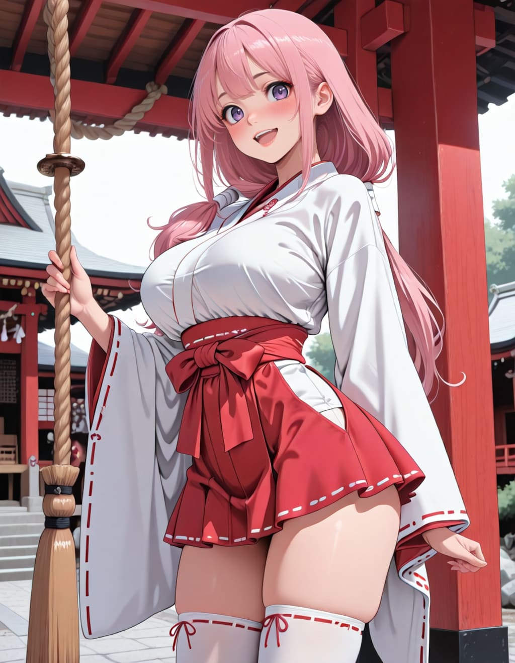 ミニスカ巫女