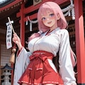 ミニスカ巫女 9枚目