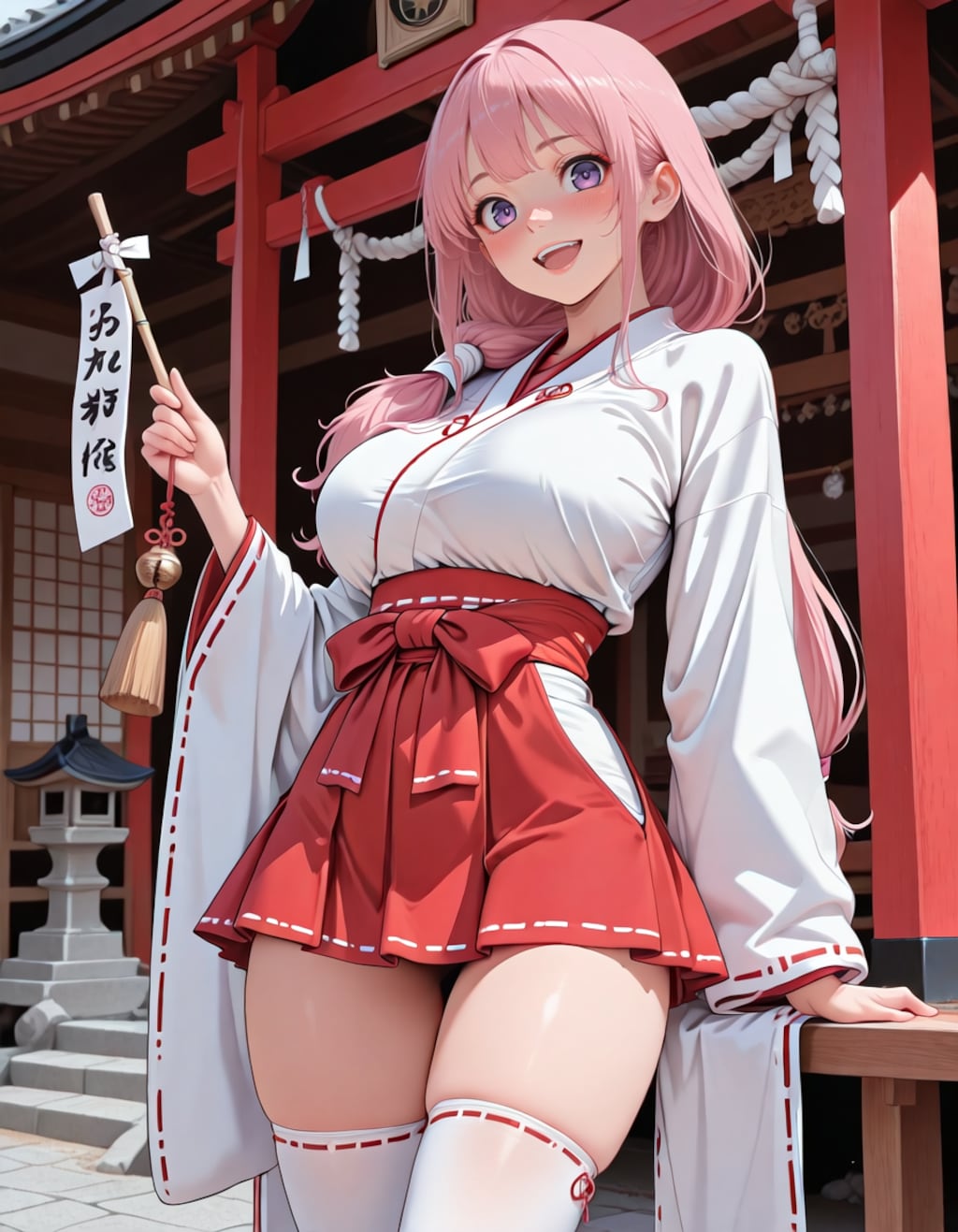 ミニスカ巫女