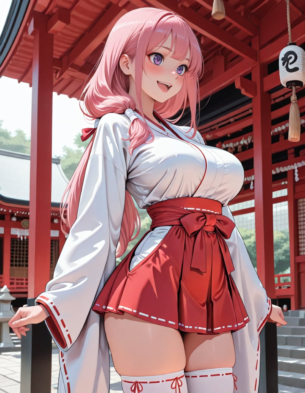 ミニスカ巫女