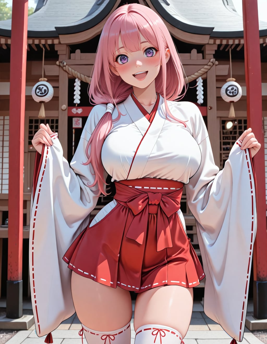 ミニスカ巫女