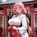 ミニスカ巫女 7枚目
