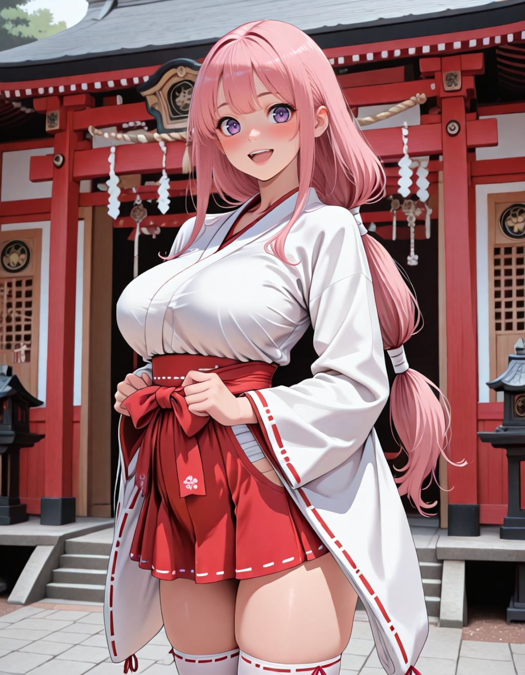 ミニスカ巫女