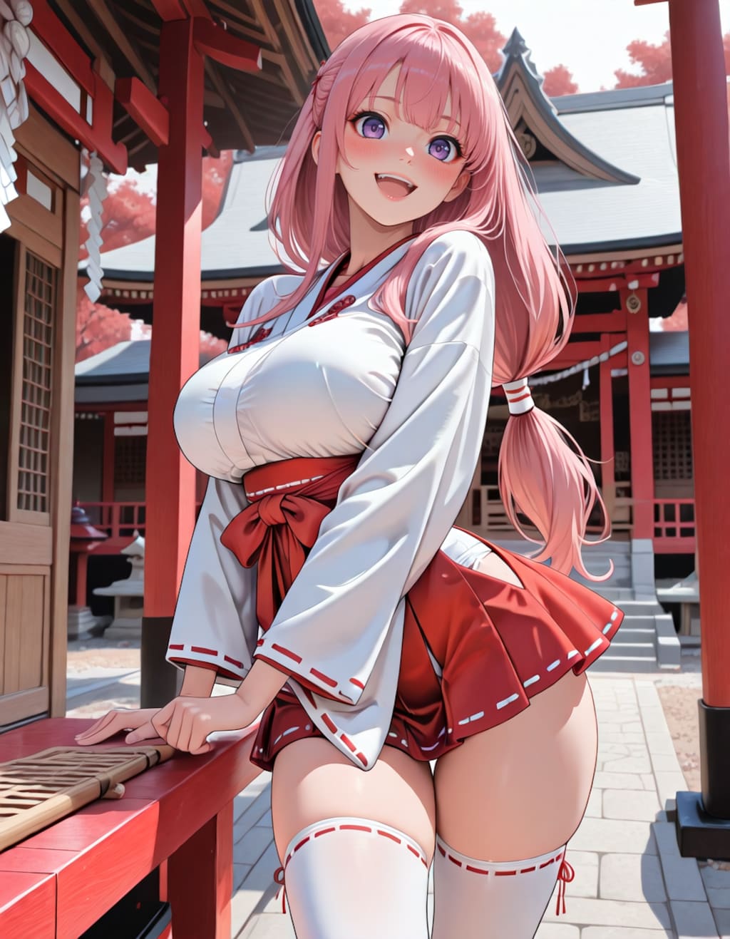 ミニスカ巫女