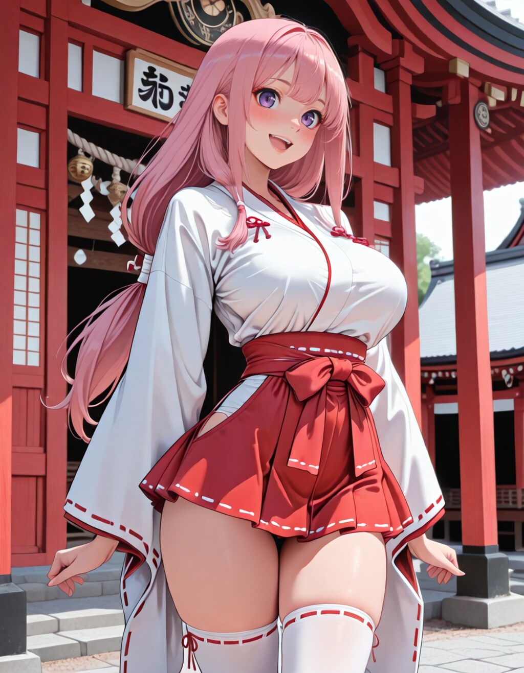 ミニスカ巫女
