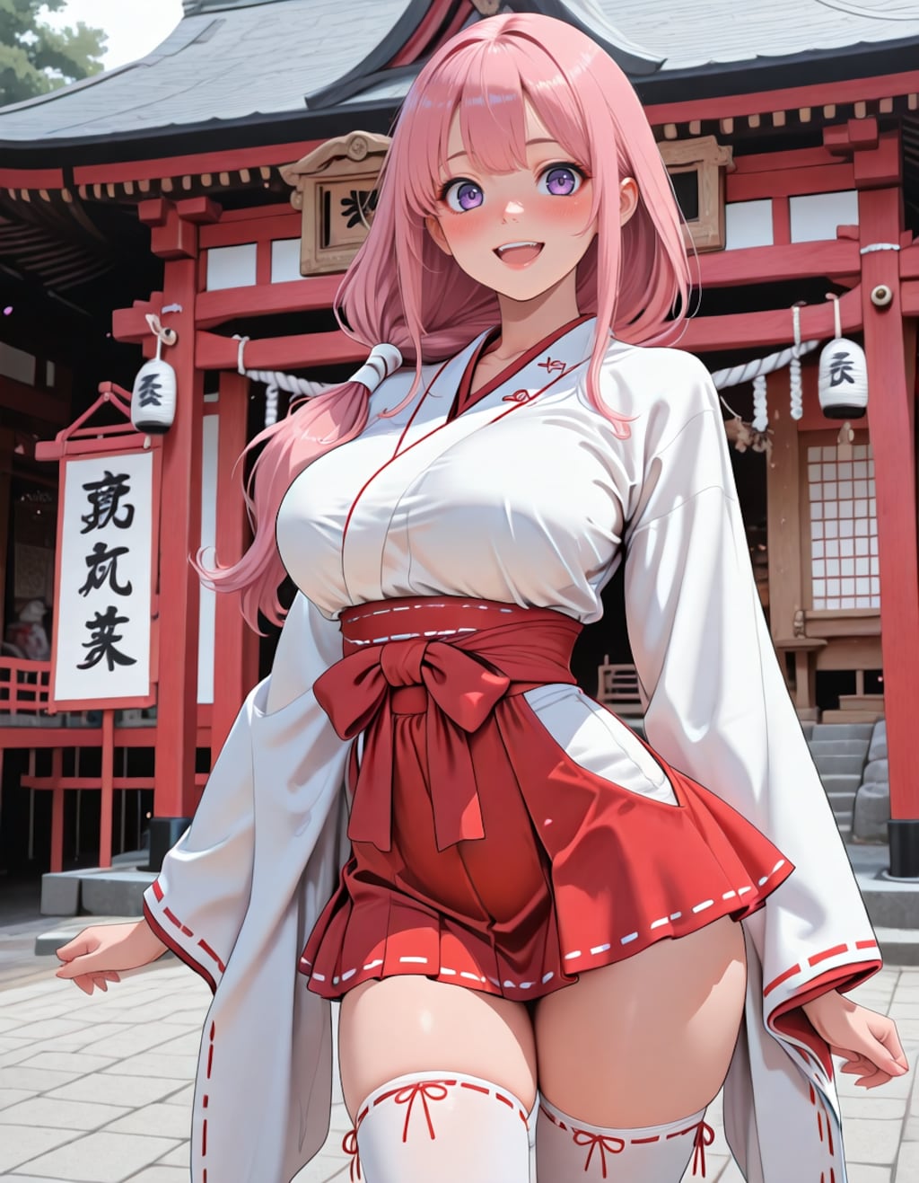 ミニスカ巫女