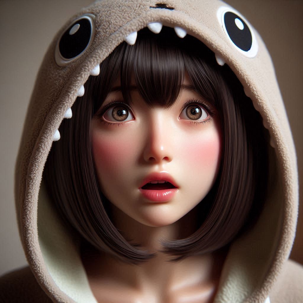 驚くノコ