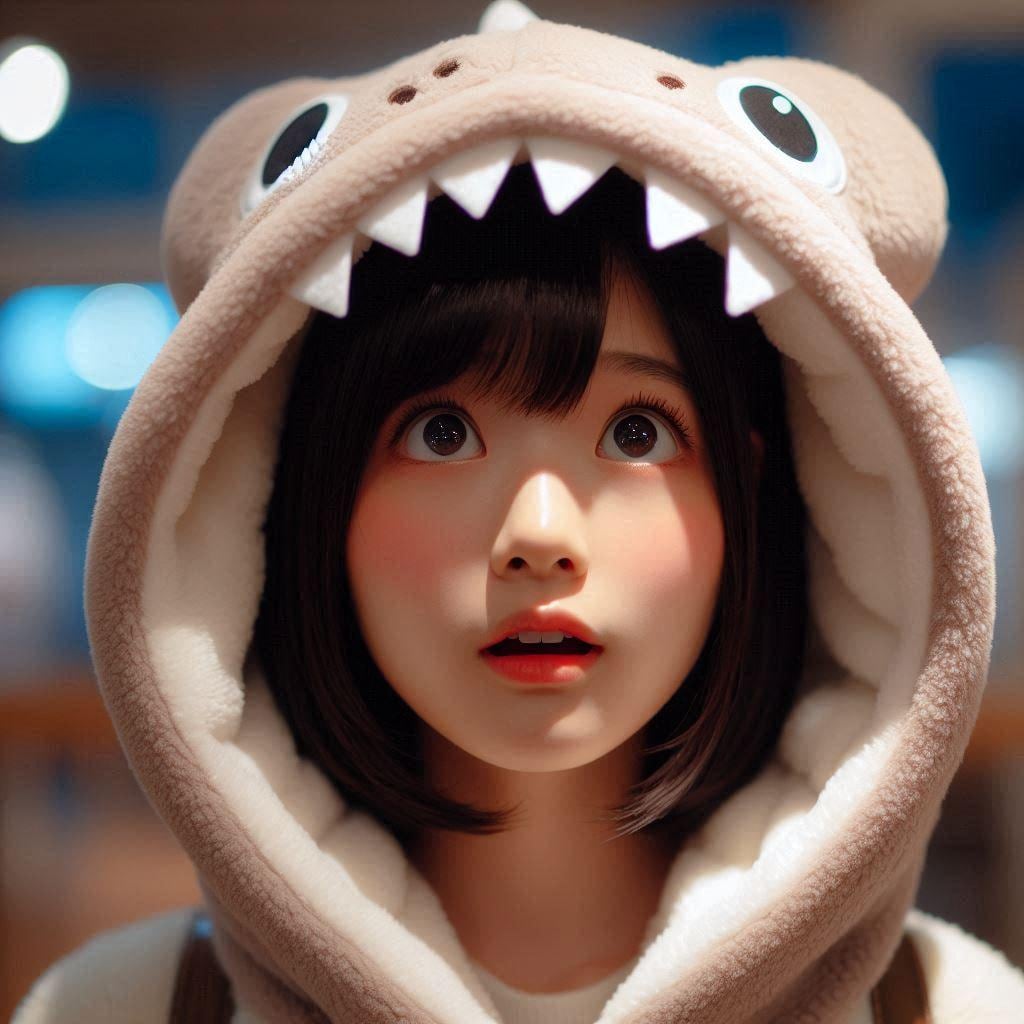 驚くノコ