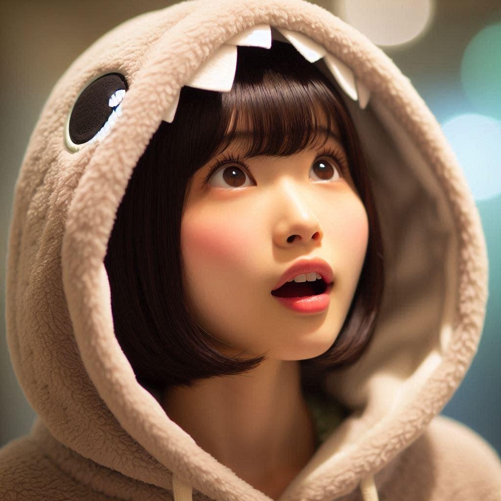 驚くノコ