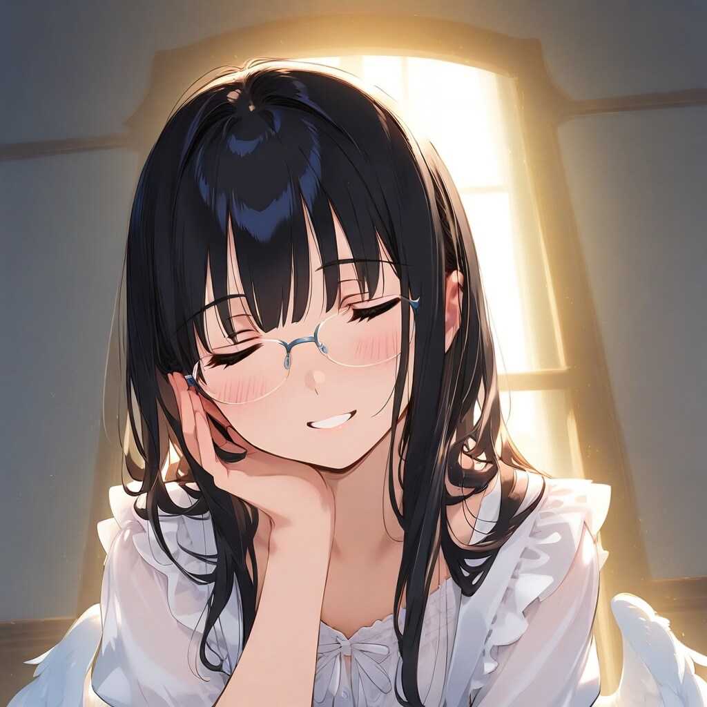 黒髪メガネっ娘さんの休日