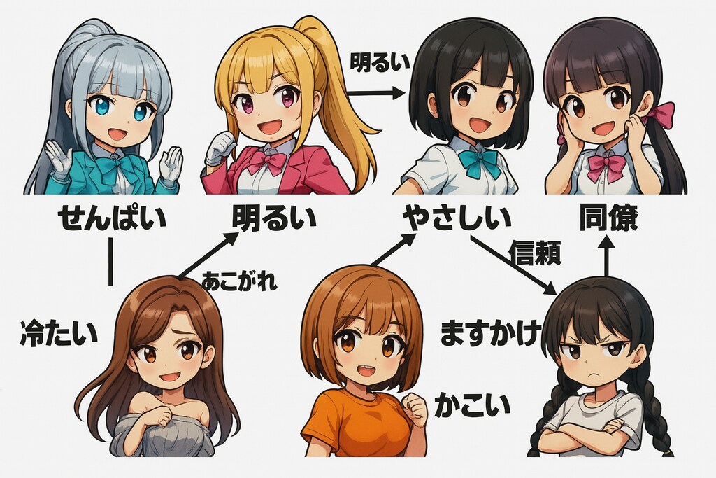 徐々に奇妙な相関図